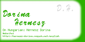 dorina hernesz business card